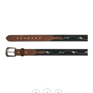 New Catchfly Girl's Arrow Embroidered Western Belt Size Medium